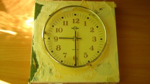 stary zegar- początkowe prace